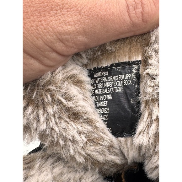 All In Motion Thermolite Waterproof Winter Boots Tan Size W8 M6 Comfy Furry Lace - Picture 8 of 10